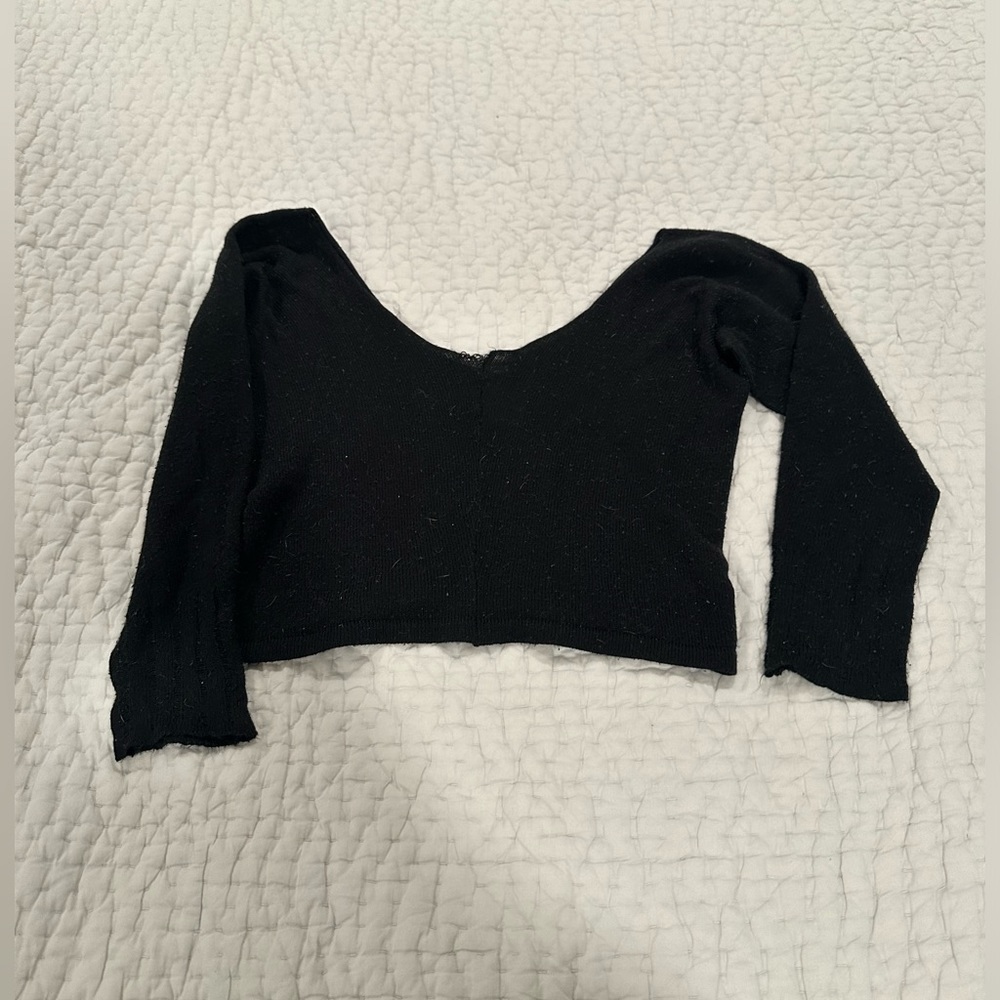 Chacott knit crop sweater S